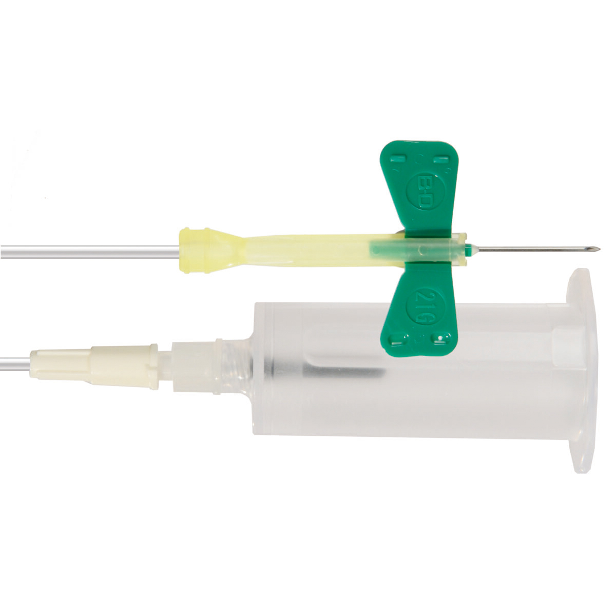 Система BD Vacutainer® Safety-Lok™ для взяття крові з приєднаним тримачем, розміром 21Gx0.75” (0.8x19 мм (mm)); довжина катетера 7” (178 мм (mm)) (368654)